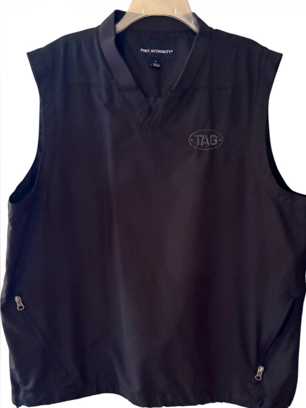Men’s Port Authority Vest V-Neck Size L Black